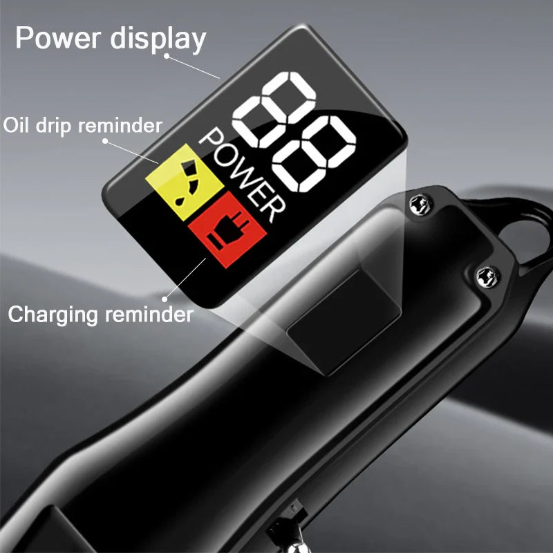 Kemei Electric Hair Clipper KM-PG809A Hair Cut Wireless Trimmer Men Professional Clipper Machine Rechargeable Hair Cut Barber Beauty Trend Shop