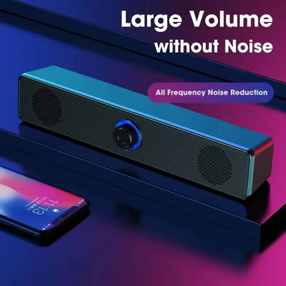 Wired Wireless Bluetooth Speaker Sound Box Bar Soundbar Computer PC TV Laptop Desktop Music Portable Caixa De Som Audio System Beauty World Shop
