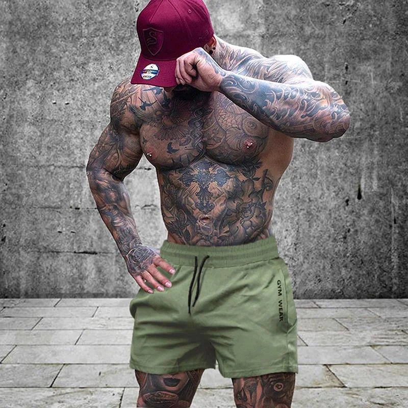 2024 Summer Gym Fitness Men's Shorts Sweatpants Thin Fashion Men Marathon Running Shorts Sports Breathable Training Pants Beauty World Shop