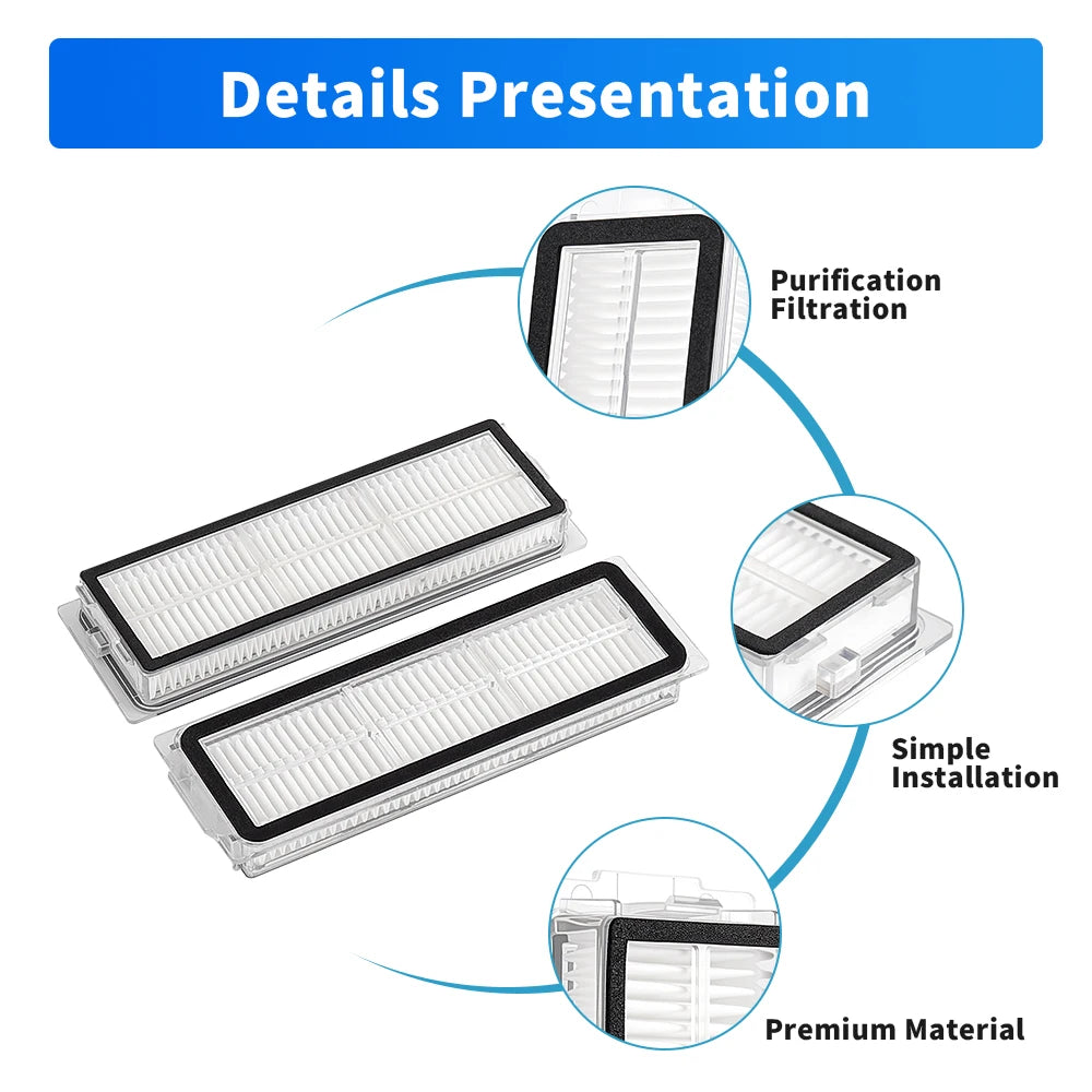For Xiaomi M40S OV31CN M30 D102 X20 Pro D102GL X20 Max D109GL 5 PRO /5 C Vacuum Cleaner HEPA Filter Part Beauty World Shop
