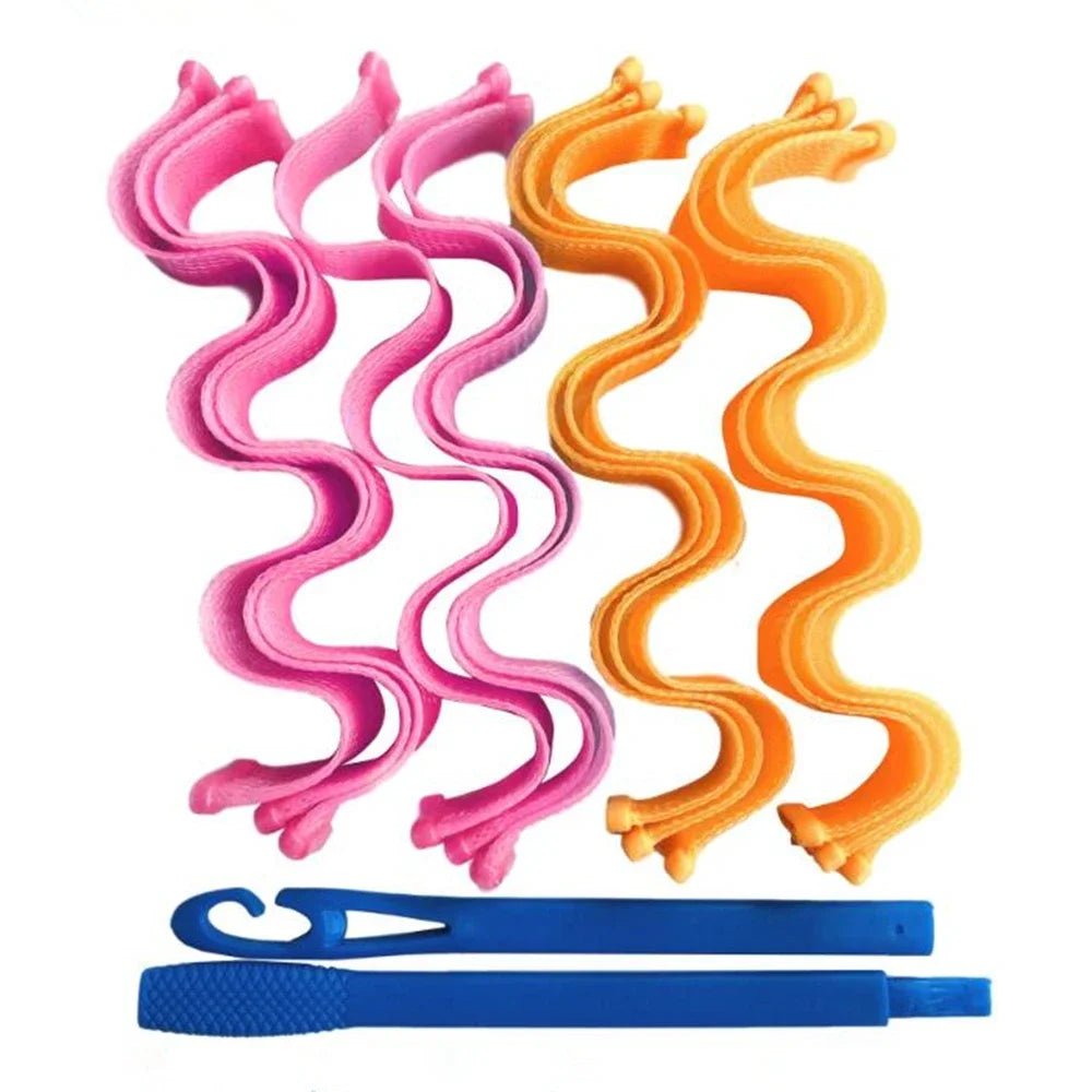 12pcs Heatless Hair Curler No Heat Hair Rollers Soft Curls Curling Rod Roller Sticks Perm Rods Wave Formers Hair Styling Tools Beauty World Shop