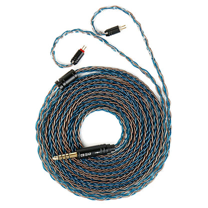 KBEAR ST12plus Earphone Cable 2m 8 Core 4N OFC Silver-plated Upgraded Cable 3.5/4.4mm MMCX/0.78mm 2Pin for CCZ KB03 KS1 Beauty World Shop