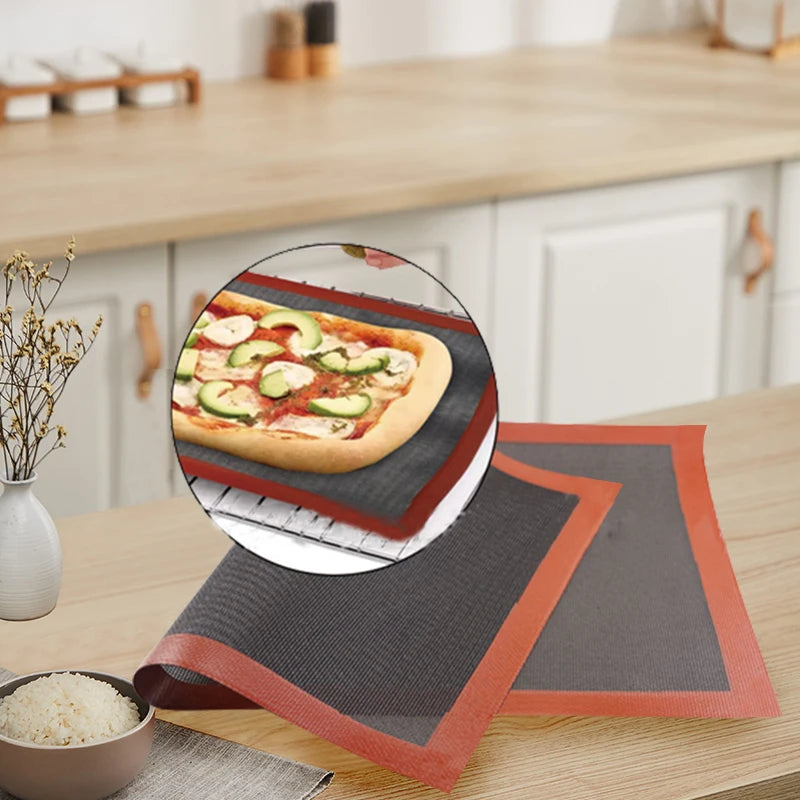 30X40cm Silicone Grill Mat Baking Tray Breathable Cookie Bread Mat Oven Microwave High Temperature Baking Kitchen Tools Beauty World Shop