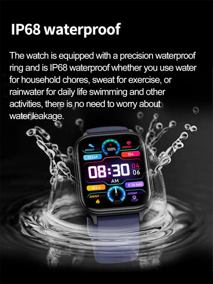 2025 New 24-Hour Health Monitoring Smart Watch Men Uric Acid Blood Lipids Heart Rate Bluetooth Call Smartwatch Women Beauty World Shop