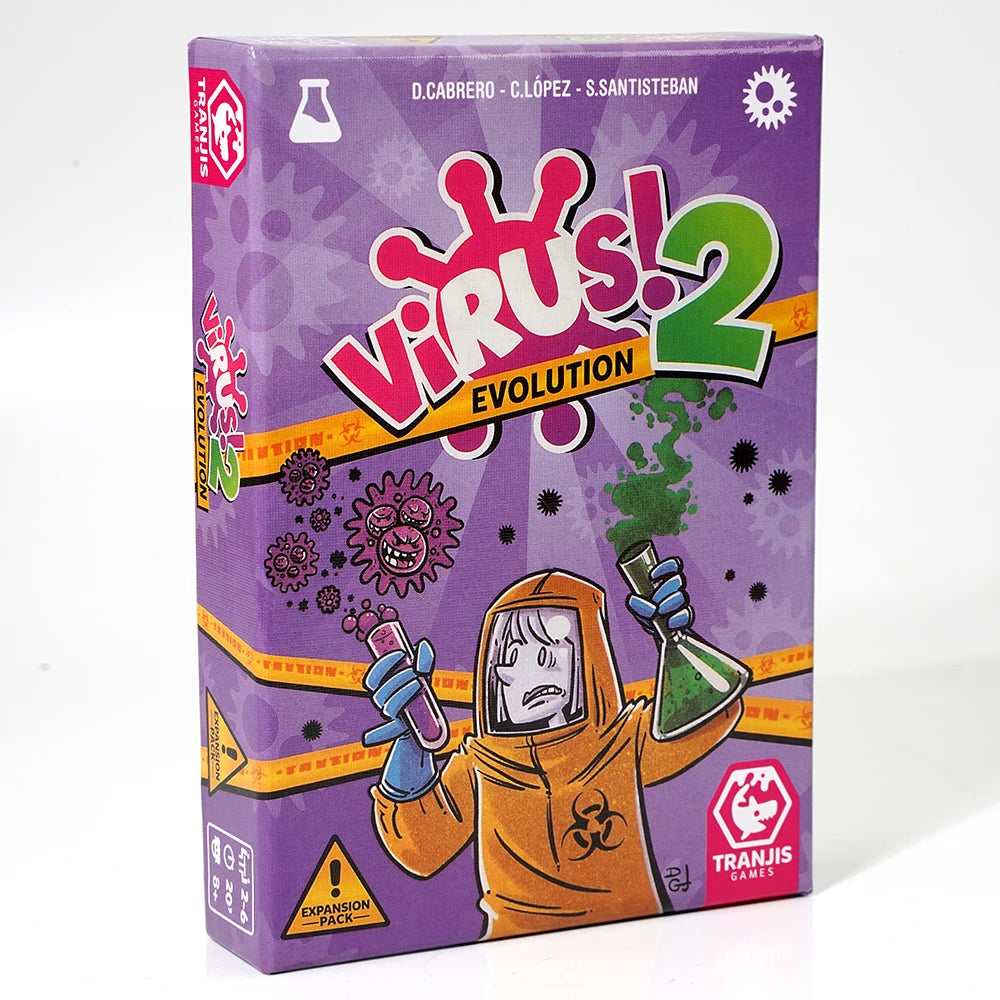 Virus! - Juego de cartas - El Juego mas contagioso. Edicion Española. +8 años VIRUS! 2 Evolution (Expansión) - Juego de cartas ( Beauty World Shop