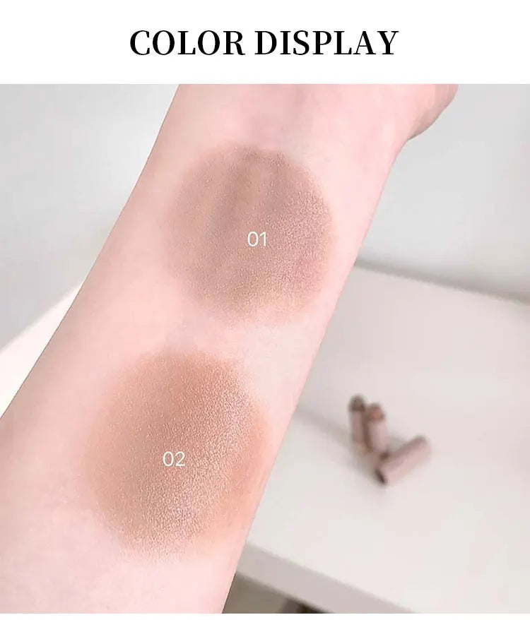 Cappuvini Moisturizing Silky Three-dimensional Contour Stick Natural Matte Single Color Suitable For Nose Shadow Makeup Contour Beauty World Shop