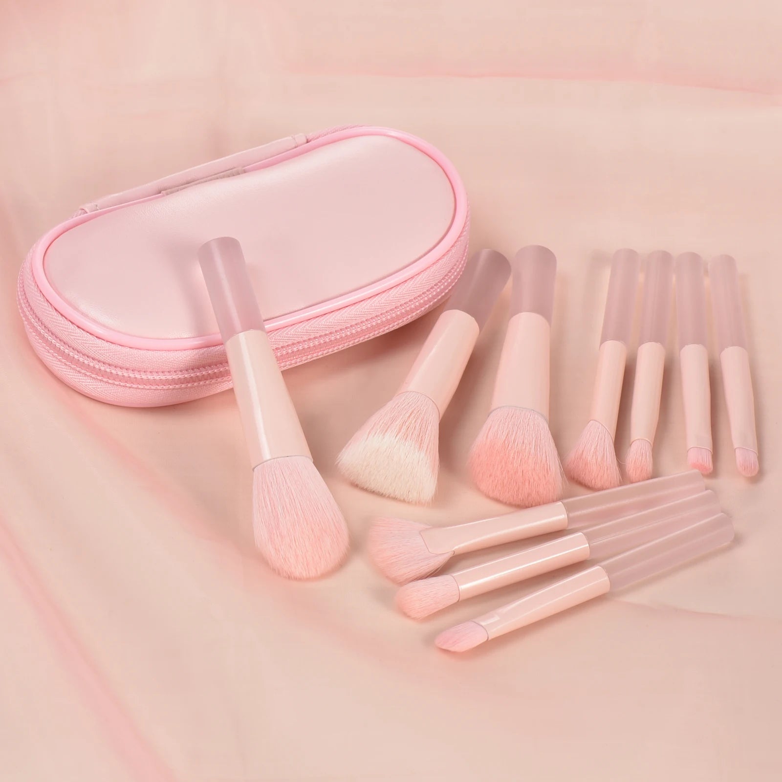 10 color Mini makeup brush Travel portable Makeup Tool Makeup Puff - Palm Brush Professional Makeup tool set Christmas gift Beauty World Shop