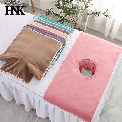 40*80cm Thickened Beauty SPA Massage Table Planking Face Towel With Hole Bed Bandana Beauty World Shop