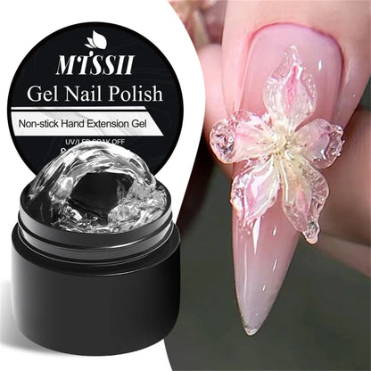 2/3pcs Clear Non-Stick Hand Extension Gel Nail Polish Set 3D Shaping/Sculpting/Carving UV/LED Gel Jelly Hard Gel Manicure DIY Beauty World Shop