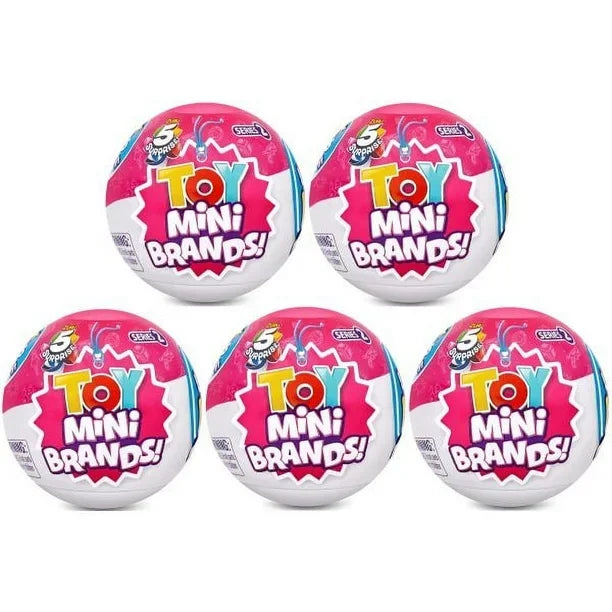 Zuru 5 Surprise Mini Brands Capsule Toys Mystery Blind Box Fashion Surprise Ball Real Miniature Doll Collectible Toys Gifts Beauty World Shop