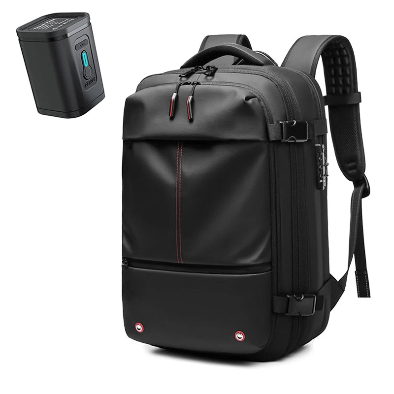 Travel Men 17 Inch Laptop Backpack Vacuum Compression Backpack Business Large Capacity School Backpack Expand Outdoor Backpack Beauty World Shop