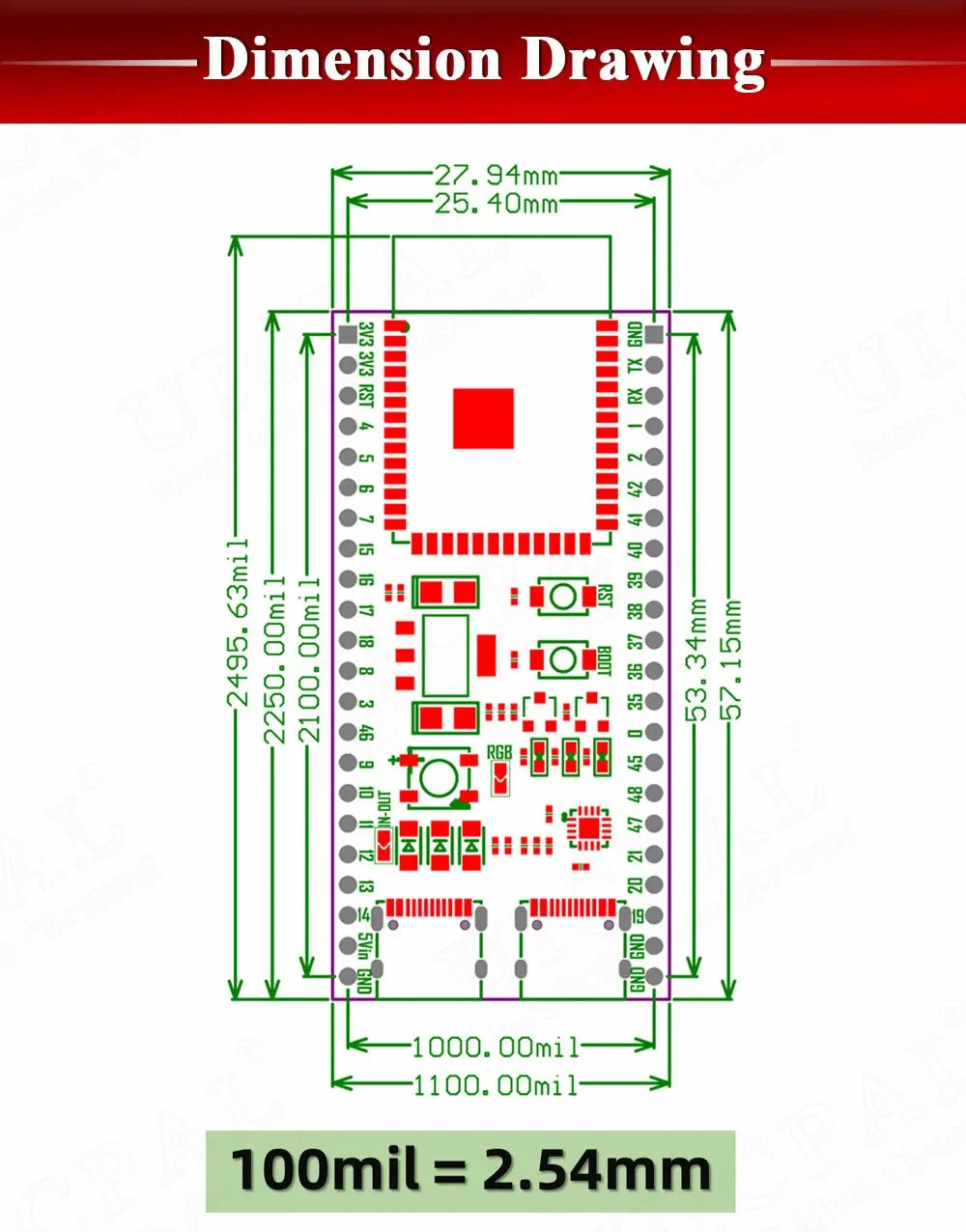 ESP32-S3 Wifi BT Module Development Board for Arduino IDE ESP32-S3-WROOM1 N16R8 N8R2 44Pin Type-C 16MB Flash 8M PSRAM ESP32 S3 Beauty World Shop