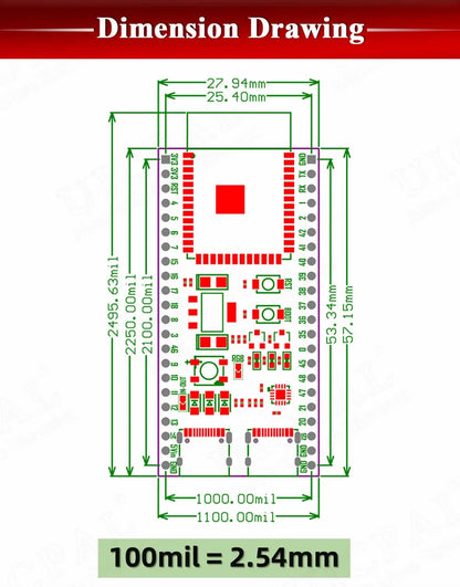 ESP32-S3 Wifi BT Module Development Board for Arduino IDE ESP32-S3-WROOM1 N16R8 N8R2 44Pin Type-C 16MB Flash 8M PSRAM ESP32 S3 Beauty World Shop