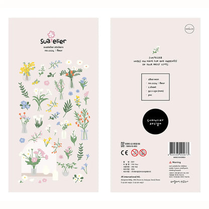 Korean Import Original Suatelier Collection Kawaii Daily Stickers Scrapbooking Diy Journal Stationery Sticker Deco Art Supplies Beauty World Shop
