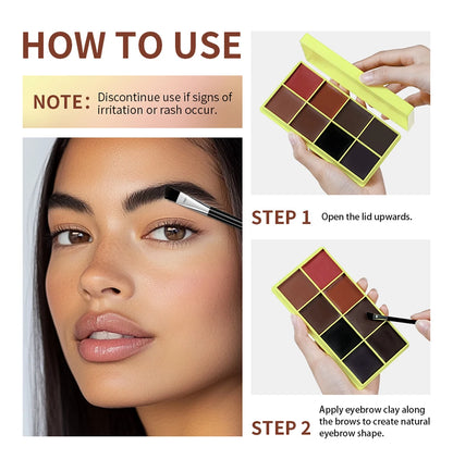 Curve Case Cream Eyebrow Cream Blush Highlighter Palette Matte Shimmer Finishes Shadow Tones Long-Lasting Cosmetics Beauty World Shop