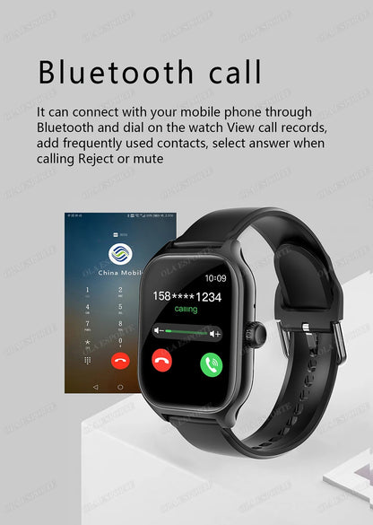 Smart Watch For Android IOS Watches 1.83inch HD Display Bluetooth Call Message Alert Music Sports Mode Smartwatch Men Women Gift Beauty World Shop