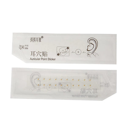 100/200pcs Clear Ear Point Stickers Ear Pressure Stick Acupuncture Magnetic Beads Auricular Ear Stickers Massage Ear Stickers Beauty World Shop
