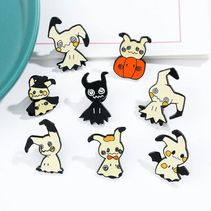 Pokemon Cartoon Metal Enamel Pins Brooch Cute Pikachu Badges Metal Denim Shirt Lapel Pin Jewelry Accessories Beauty World Shop