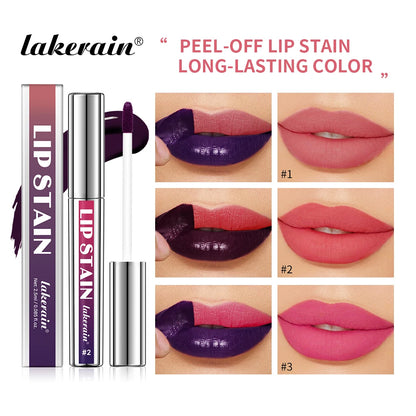 Peel Off Lip Stain Reveal Long Lasting Waterproof Pink Lip Tint Transfer Proof Non-stick Cup Natural Lip Stain Women's Cosmetics Beauty World Shop