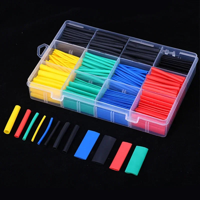 Heat Shrink Tube Kit Thermoresistant Tubing Heat Shrink Wire Wrapping Electrical Connection Cable Insulation Sleeved Protecter Beauty World Shop