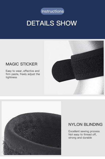 1PC Patella Kneecap Band Adjustable Silica Gel Knee Tendon Strap Protector Knee Pad Running Sports Cycling Gym Knee Support Beauty World Shop