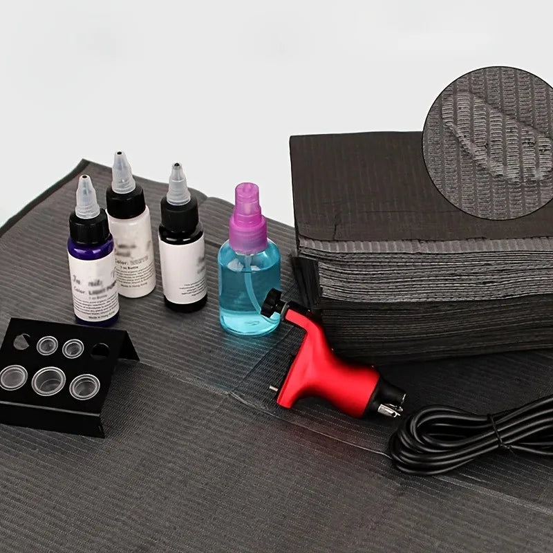 20/50/125PCS Black Tattoo Tabletop Cover Disposable Bed Sheet Fabric Waterproof Stain Resistant Cleaning Table Mat Beauty World Shop