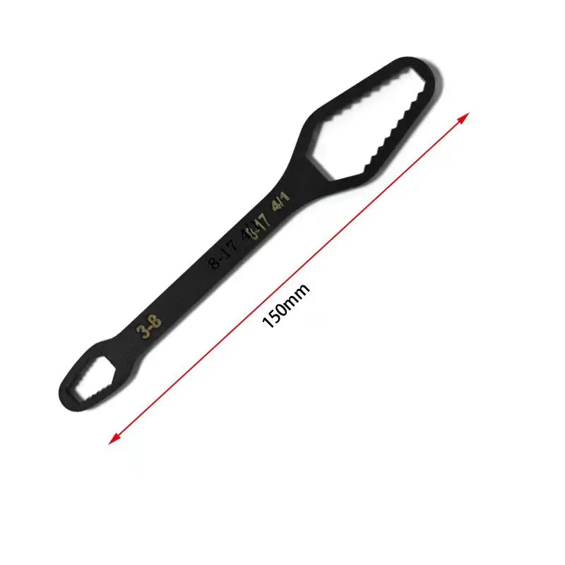 3-17mm Universal Torx Wrench Self-tightening Adjustable Glasses Wrench Board Double-head Torx Spanner Hand Tools for Factory Beauty World Shop
