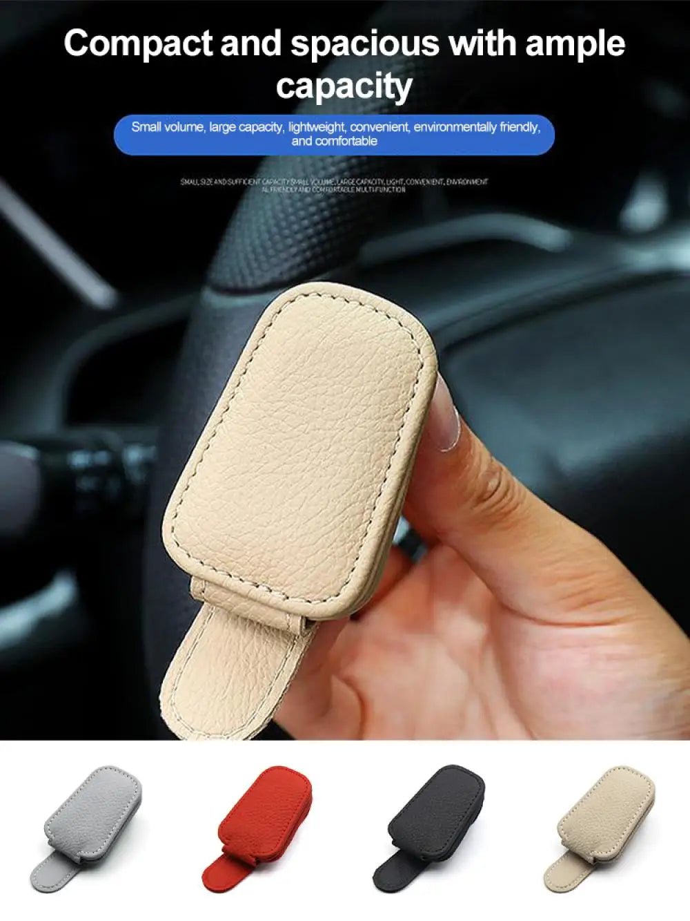 Universal Car Sunglasses Clip Card Ticket Holder Stand Fastener Pen Case Eyeglasses Sun Visor Car Accessories Beauty World Shop