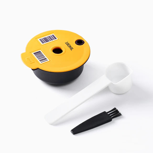 60/180200/220ML Reusable Coffee Capsule Pods for BOSCH-s Machine Tassimo Refillable Filter Pod Silicone Lid Replacement Beauty World Shop