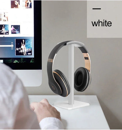 Black and White Earphone Holder Detachable Computer Esports Game Headset Desktop Storage Universal Display Rack for All Headsets
