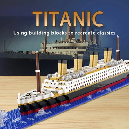 4000+Pcs Titanic Model Cruise Ship Building Blocks MOC Boat Bricks Collection DIY Construction Toys for Children Gift Beauty World Shop