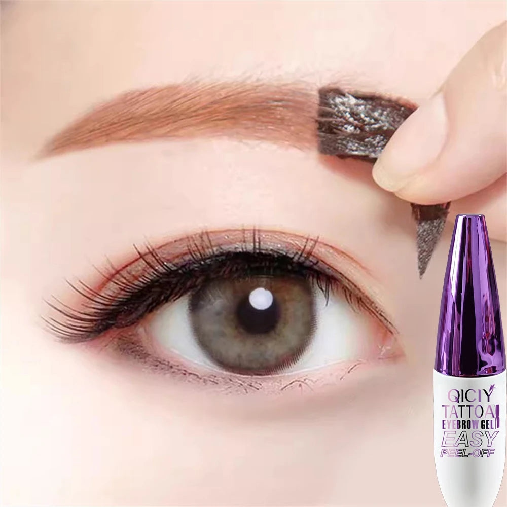 Lasting 3 Days Tattoo Easy Peel Off Eyebrow Gel Cream Types Long-Lasting Smudge-Proof Sweat Resistant  Waterproof Cosmetics Beauty World Shop
