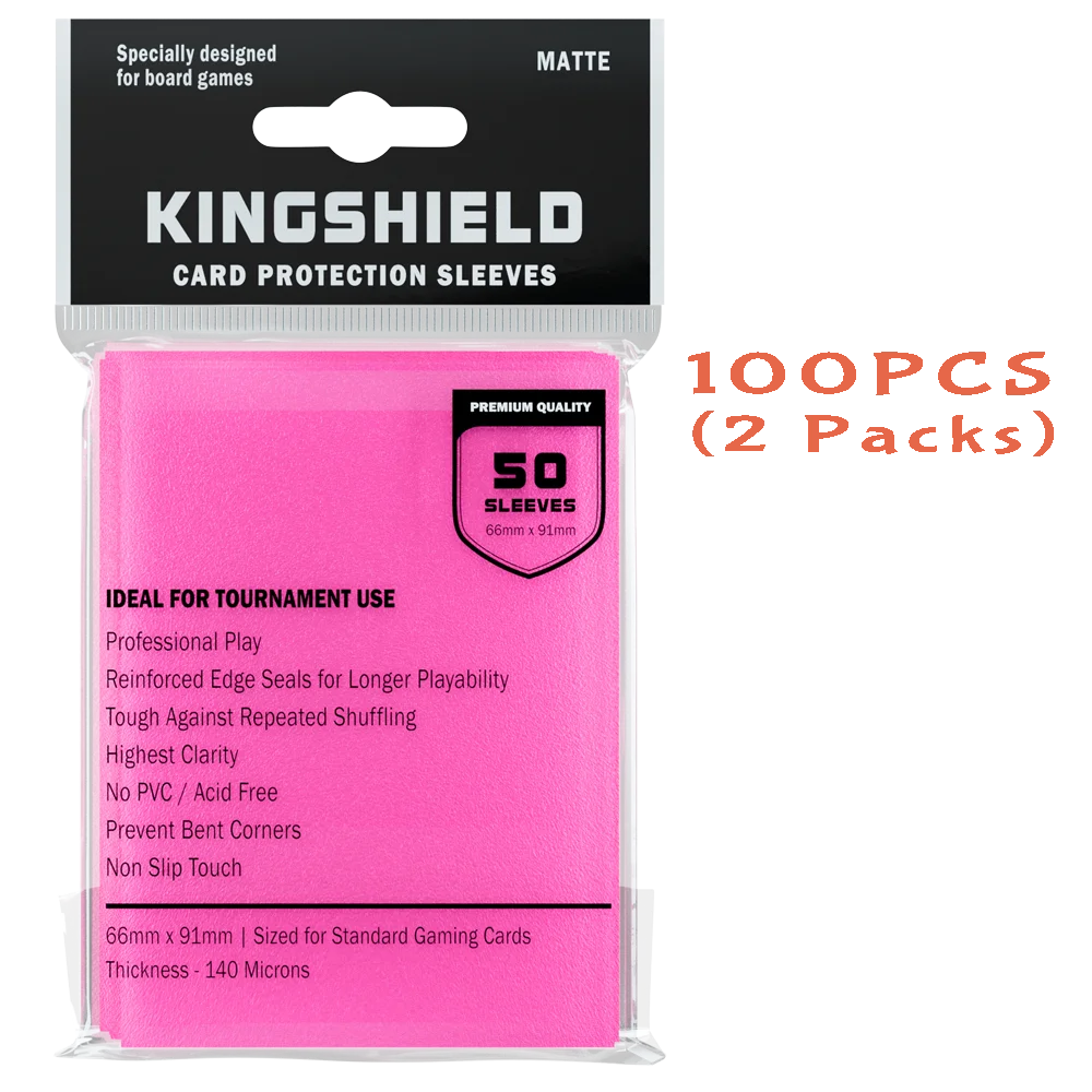 100PCS Matte Colorful Standard Size Card Sleeves TCG Trading Cards Protector Tarot Shield Board Games Cover PKM 66x91mm Beauty World Shop
