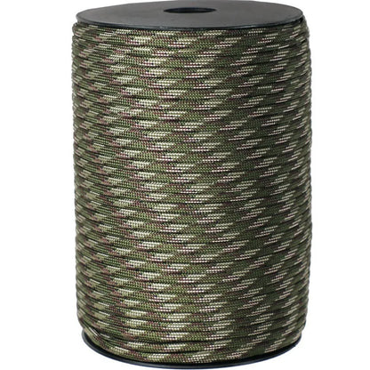 100M 550 Military Standard 9-Core Paracord Rope 4mm Outdoor Parachute Cord Survival Umbrella Tent Lanyard Strap Beauty World Shop