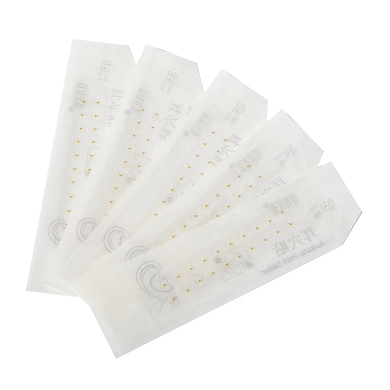100/200pcs Clear Ear Point Stickers Ear Pressure Stick Acupuncture Magnetic Beads Auricular Ear Stickers Massage Ear Stickers Beauty World Shop