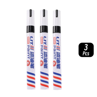 3mm 10p Colorful 8 Colors Permanent Paint Marker Waterproof White Markers tire tread rubber fabric Paint metal Paint Marker Pens Beauty World Shop