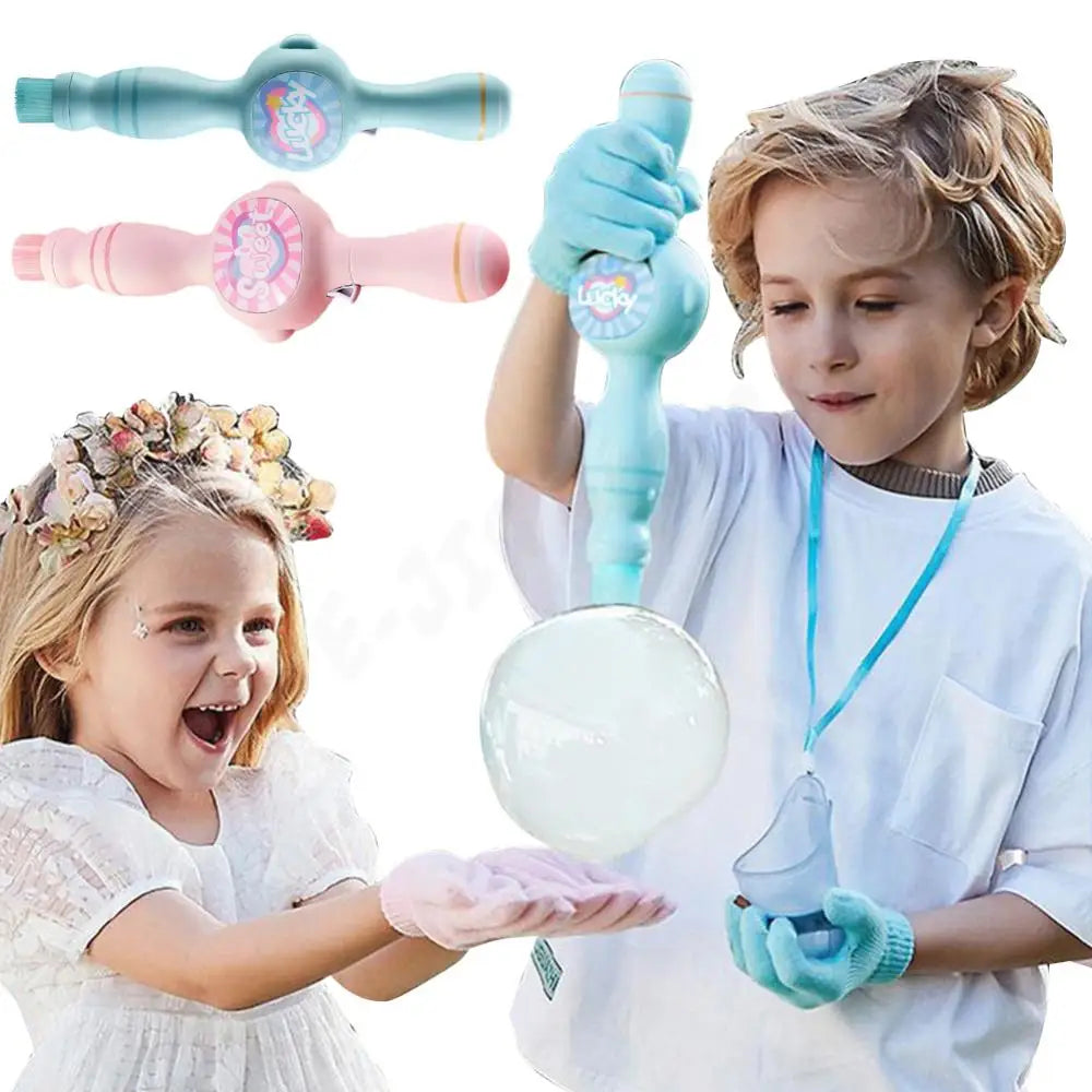 Elastic Smoke Bubble Machine USB Rechargeable Portable Bubble Maker Elastic Bubble Fog Wand for Kids  Electric Bubble Blower Beauty World Shop