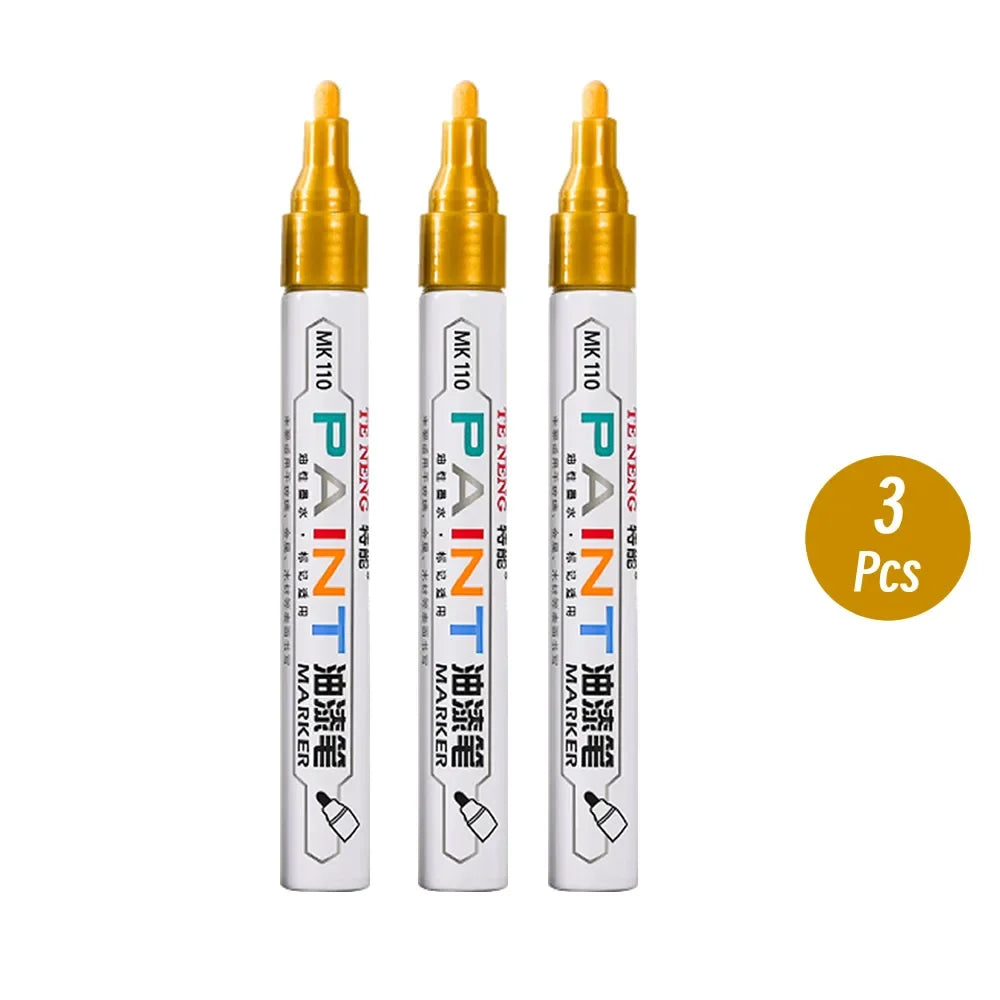 8 Colors Car Scratch Repair Paint Pen Quick Dry Touch Up Paint Repair Pen Waterproof Wheel Tyre Marker Auto Paint Marker Pens Beauty World Shop