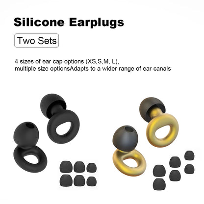 Silicone Earplugs for Swimming Sleep Noise Cancel Noise Reduction-Soundproof Reduce Disturbances -Quality loop Earplugs Beauty World Shop