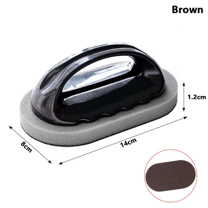Magic Emery Sponge Brush Wipe Eraser Cleaner Kitchen Bath Rust Strong Decontamination Cleaning Tools With Handle Household Tools Beauty World Shop