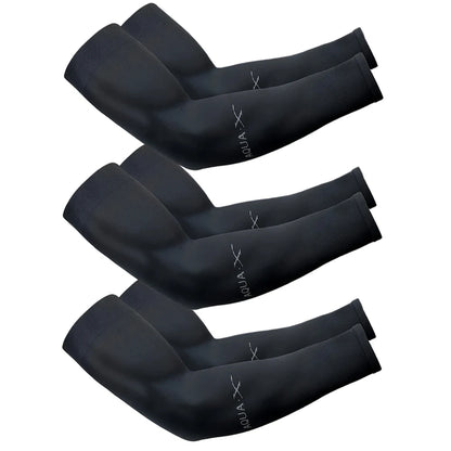3Pairs Fashion Sun Ice Silk Sleeves Unisex Summer Sun Protection Arm Sleeves Suitable for Outdoor Riding, Driving, Fishing Beauty World Shop