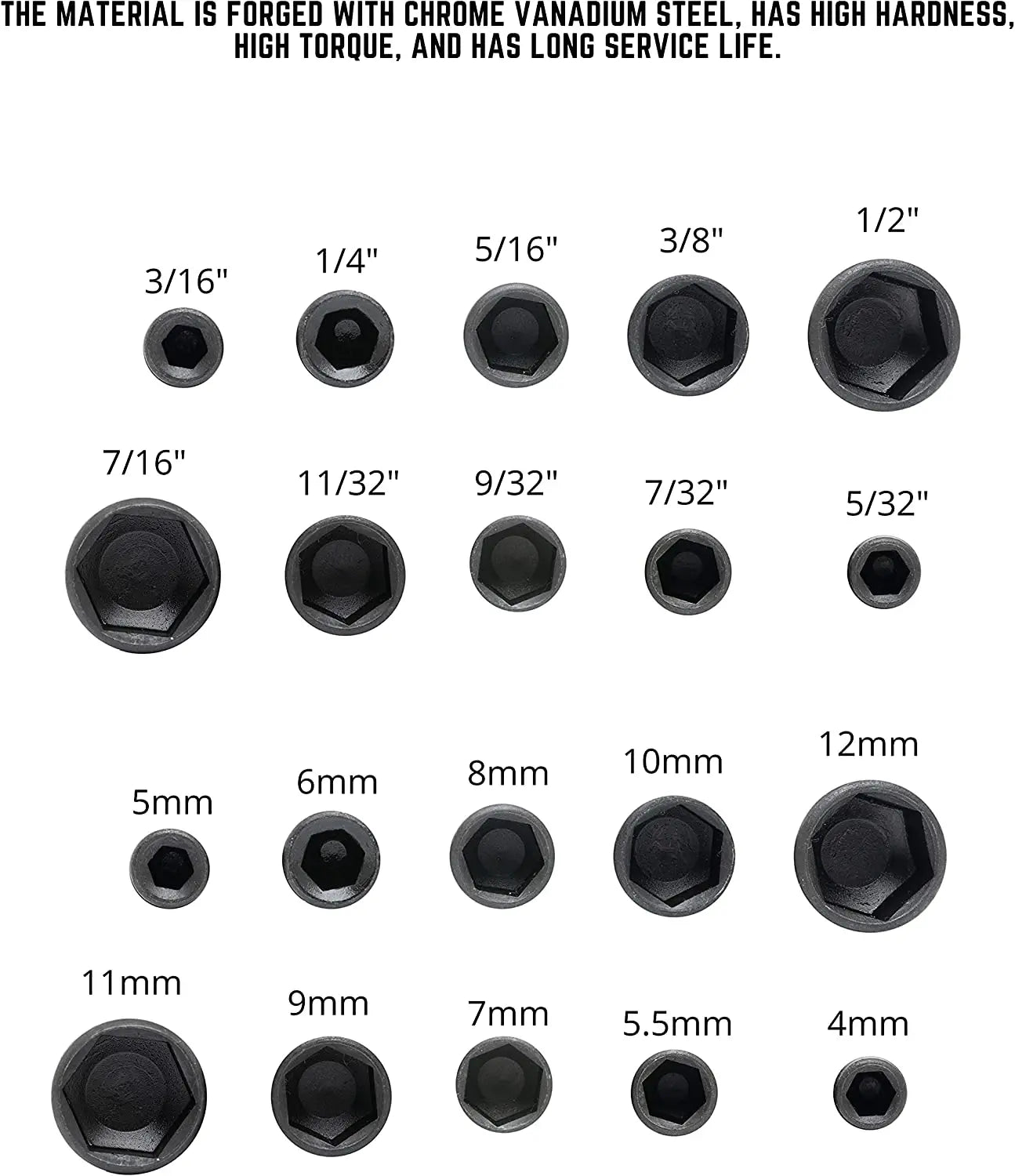 9pcs/set 5mm-13mm Hex Sockets Sleeve Nozzles Nut Driver Set Screwdriver Set Schroevendraaier Set Bits Sets Tools Socket Wrenches Beauty World Shop