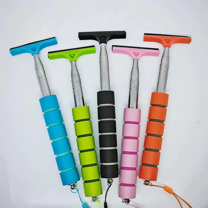 Car Rearview Mirror Wiper Cleaning Tool Auto Glass Mist Cleaner Scraper Car Accessories Handle Telescopic Window Cleaning Brush Beauty World Shop