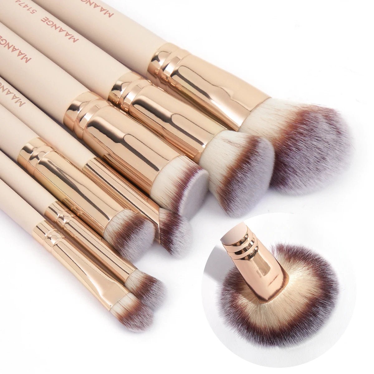 MAANGE 7pcs/set Makeup Brushes for Cosmetic Foundation Powder Concealer Blush Brush Blending Soft Bristles Beauty Tools Beauty World Shop