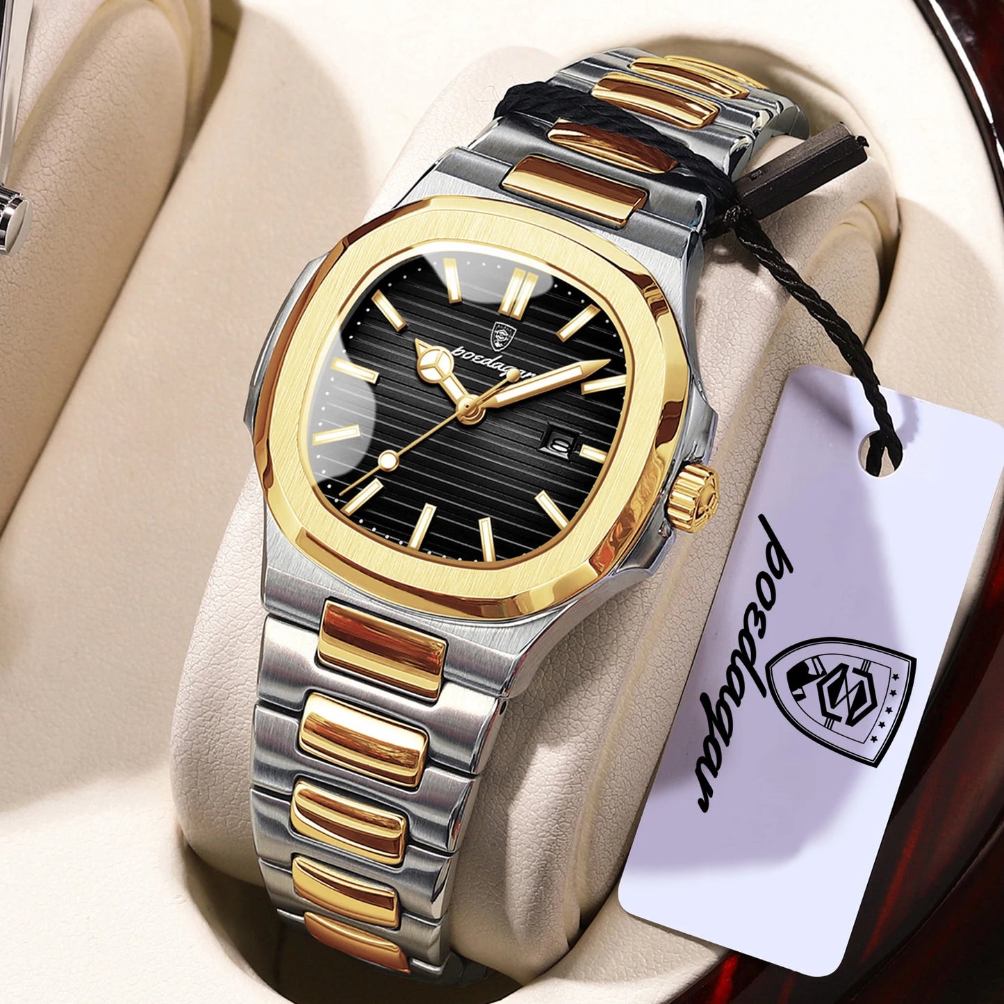 POEDAGAR Trendy Women’s Wristwatch Stainless Steel Date Quartz Ladies Watch Waterproof Luminous Original Watches For Woman Reloj Beauty World Shop