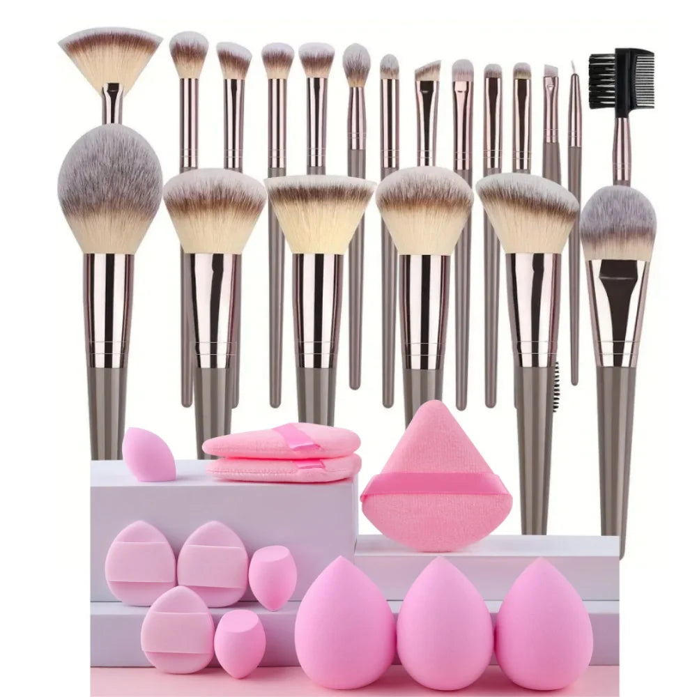 Professional 3-20PCS Makeup Brushes Set Soft Fluffy Foundation Eyeshadow Concealer Blending Blush Brush Kabuki Women Beauty Tool Beauty World Shop
