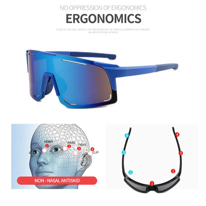 Cycling Sunglasses UV Protection Windproof Glasses For Men Women Polarized Lens Hiking Road Riding Bike Sport Glasses Eyewear Beauty World Shop