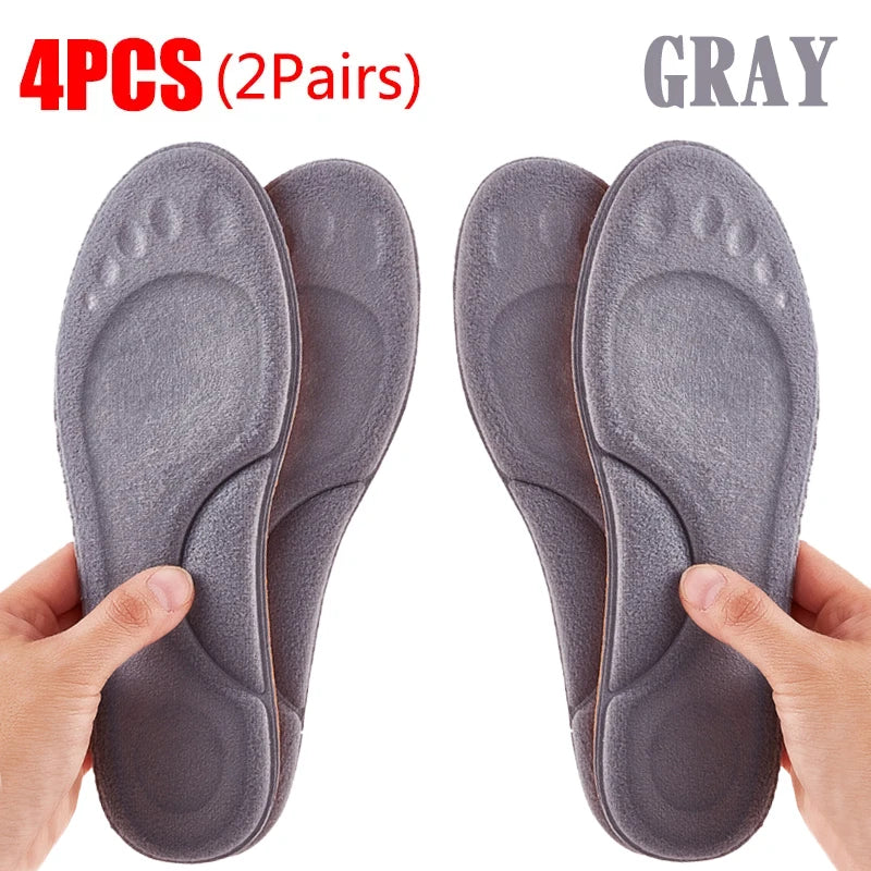 PU Feet Sole Soft Orthopedic Sport Insoles for Breathable Shock Absorption Running Shoes Pad for Men Women Arch Support Insole Beauty World Shop