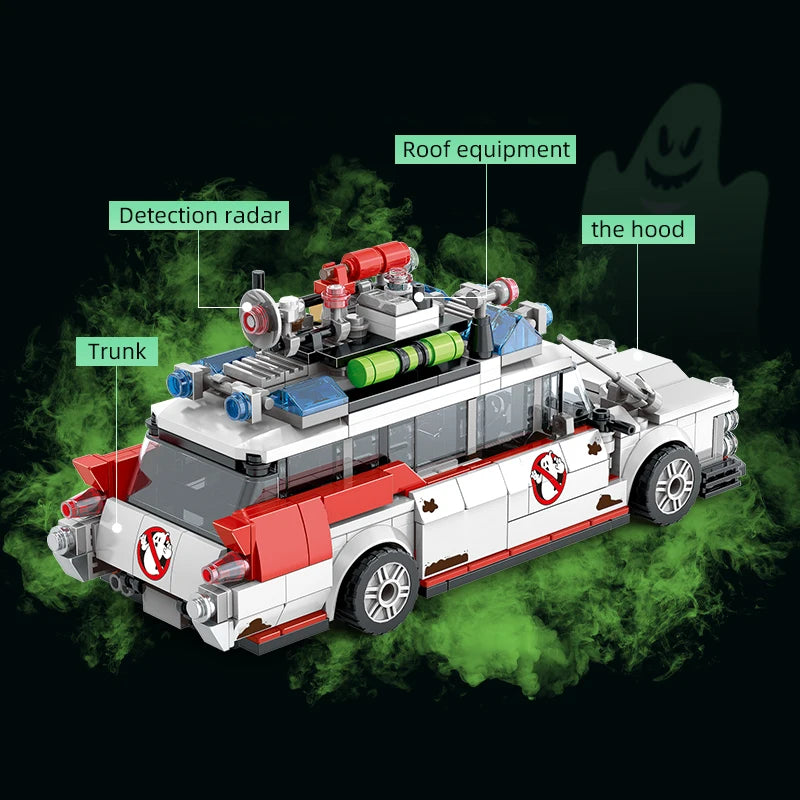Creative Ghostbusters ECTO-1 Vehicle Technical Building Blocks Racing Car Model Car Assembly Bricks Toys for Kids Adult gifts Beauty World Shop