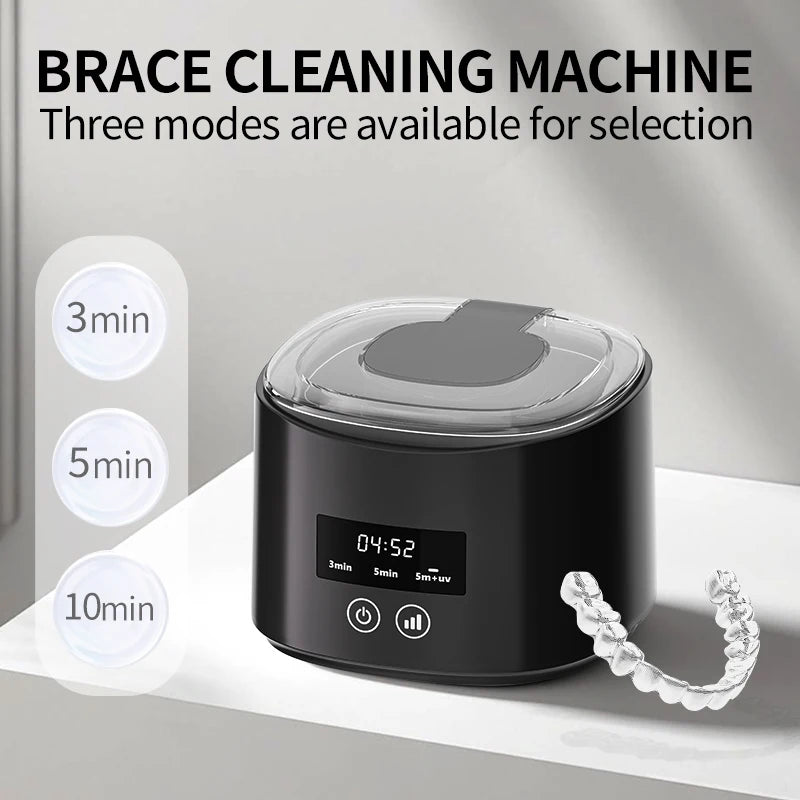 USB Electric Ultrasonic Cleaner Machine Multi-Function Denture Braces Box Cleaning for Invisible Retainer Dental Care Beauty World Shop